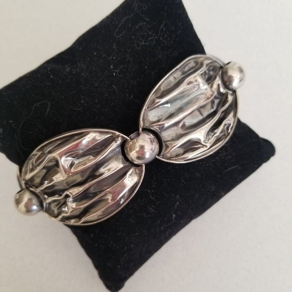 Solid Sterling Silver Oxidized Handcrafted Cascad… - image 1